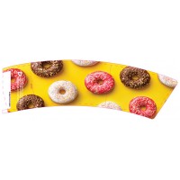 BriteVision Yellow Donut 8oz Insulating Hot Cup Coffee Sleeve 1200/CS