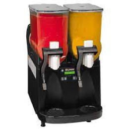 Bunn 58000.0012 ULTRA-2 HP Ultra Gourmet Ice Frozen Drink Machine with 2 - 3 Gal. Bowls, Black, Flat Lid