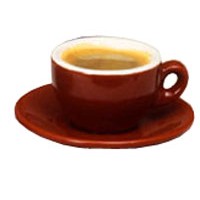 European Gift 020 Italian Cafe Style Espresso Cup-Saucer-Mocha-2.5oz