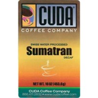 Cuda Coffee Sumatra Decaffeinated 1lb
