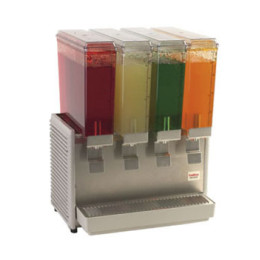 Crathco E49-4 Mini Cold Beverage Dispenser 4 Bowl Plastic Side