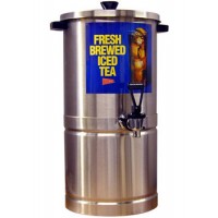 Cecilware SU3P Stainless Steel 3 Gallon Iced Tea Dispenser & Base