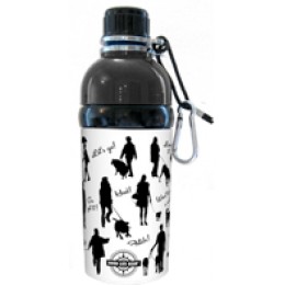 Pet Water Bottle Stainless Steel 16 oz Walk