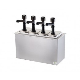 Server Drop-In Insulated Bar w/ 4 Solution Pumps