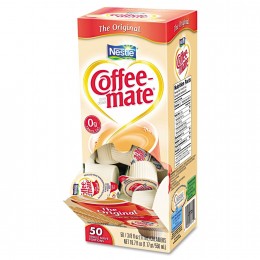 Coffee Mate Original Liquid Creamer .38 oz ea 4 boxes of 50 creamers